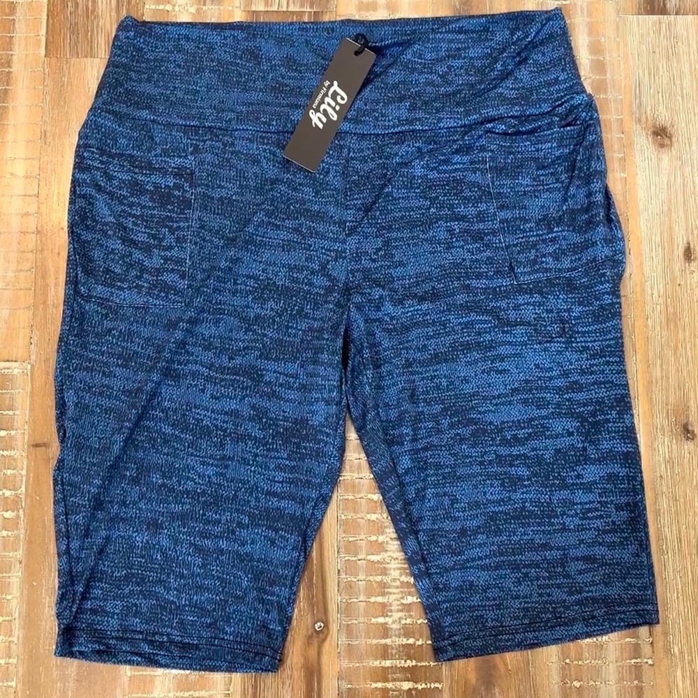 NWT Lily by Firmiana dark navy blue stretchy shorts size 3XL